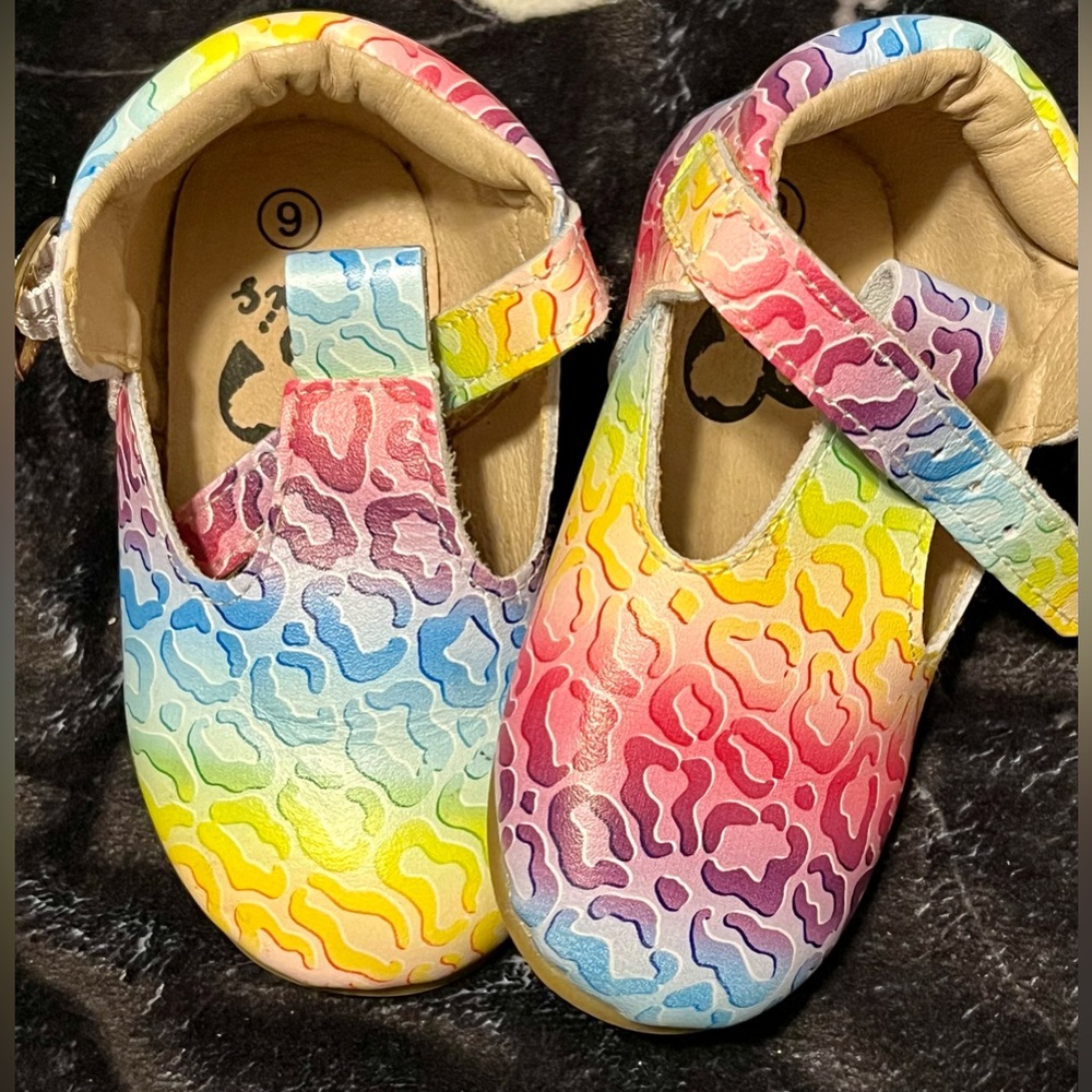 Rainbow Leopard Toddler Shoe